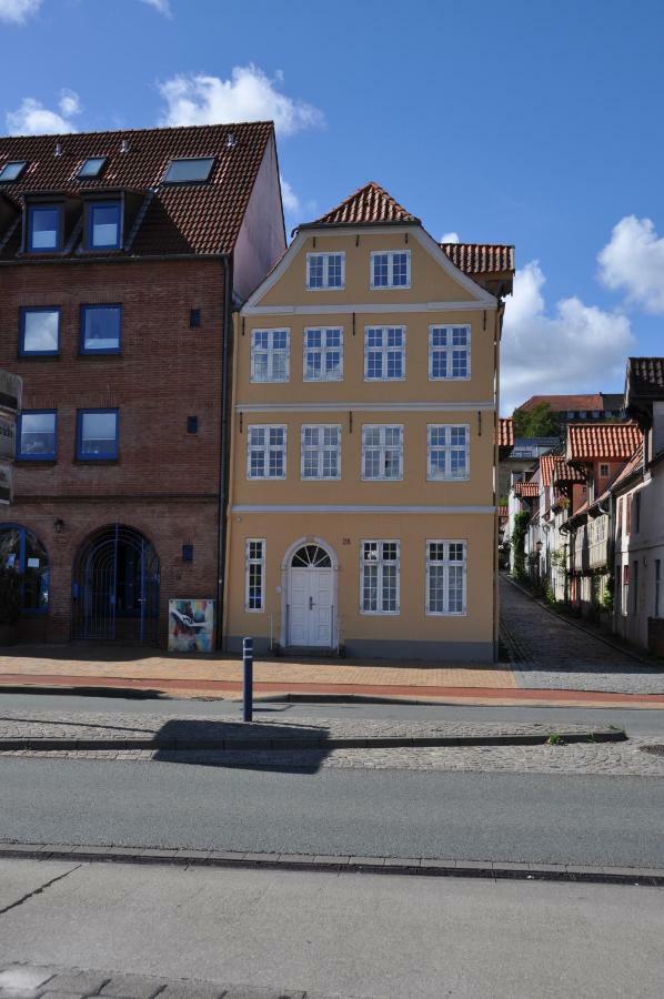 Ferienwohnung Hafenblick vom Kapitänshaus Flensburg Exterior foto